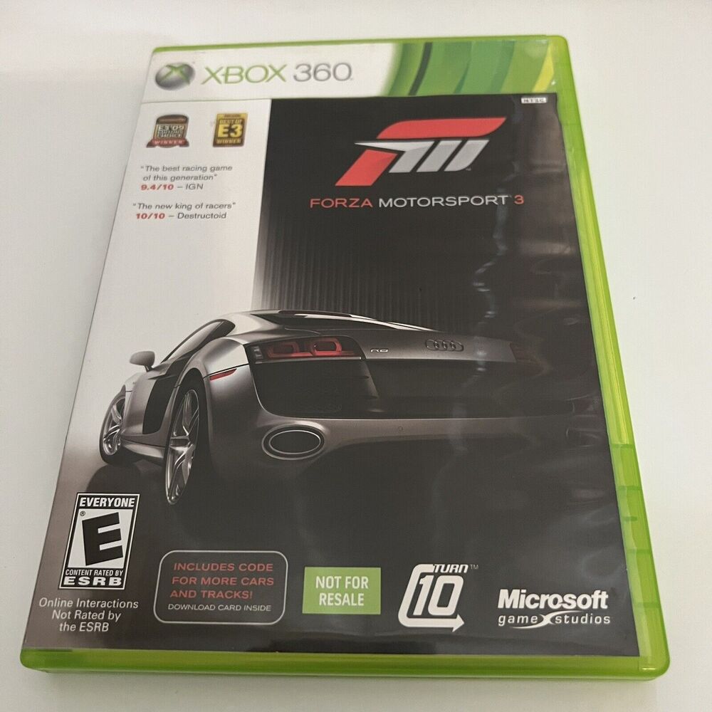 Forza Motorsport 3 Microsoft Xbox 360 Game 2009 2 Discs Manual Tested Complete!